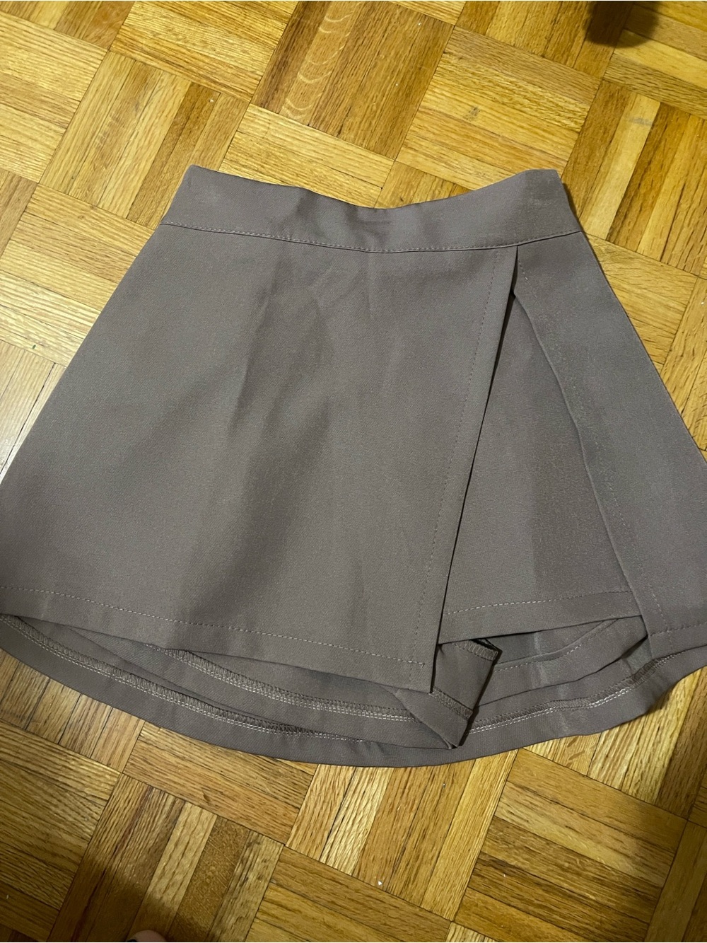 Classic Brown wrap style Skort for Women